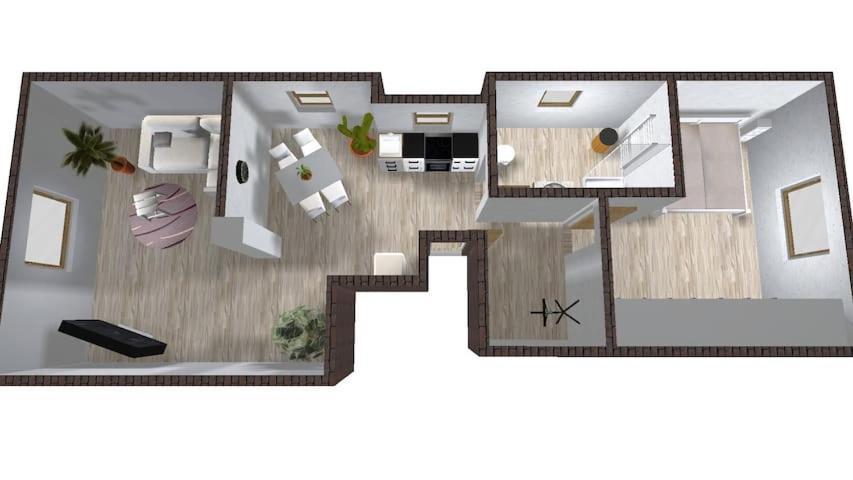 Moderne 2 Zi - Fewo Weinbergliebe Am Tuniberg Zwischen Freiburg Und Frankreich Merdingen ภายนอก รูปภาพ