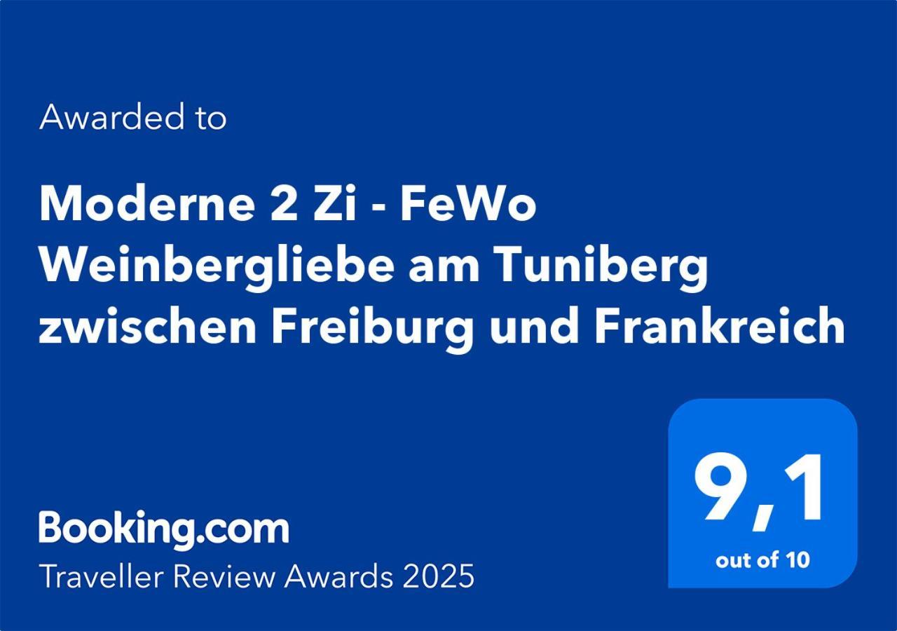 Moderne 2 Zi - Fewo Weinbergliebe Am Tuniberg Zwischen Freiburg Und Frankreich Merdingen ภายนอก รูปภาพ